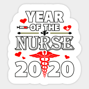 Year Of The Nurse 2020 Sticker